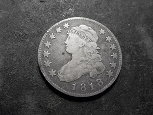 lot 25A image: 1818 Capped Bust Quarter Dollar