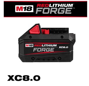 lot 5 image: Milwaukee M18 REDLITHIUM FORGE XC8.0 Battery Pack, Model# 48-11-1881 BRAND NEW Retail 289.00