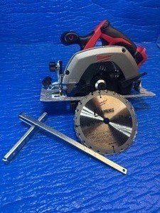 lot 18 image: Milwaukee Cordless M18 Circular Saw, Tool Only, 6 12in. Model# 2630-20 Retail $229