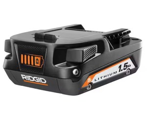 lot 37 image: RIGID-18V Lithium-Ion 1.5 Ah Battery