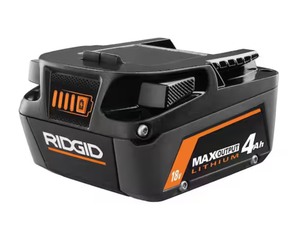 lot 40 image: RIGID-18V 4.0 Ah MAX Output Lithium-Ion Battery