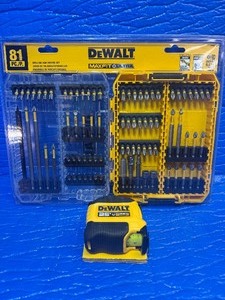 lot 44 image: Maxfit Ultra Steel ScrewdrivingDrill Bit Set (81-Piece) with Medium Toughcase AND 25ft Magnetic Tale Measure