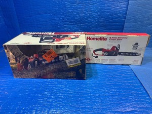 lot 50 image: HOMELIGHT-14 in. 9 Amp Electric Chainsaw USED  ,all these Homelights are used or returns