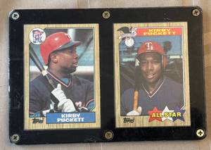 lot 207 image: 2-Card Kirby Puckett Baseball Lot