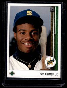 lot 6 image: Ken Griffey Jr. RC 1989 Upper Deck #1 Iconic Rookie Baseball Card