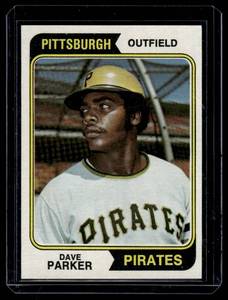 lot 24 image: Dave Parker RC 1974 Topps #252 Rookie Vintage Baseball Card