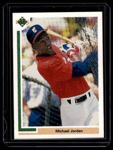 lot 29 image: Michael Jordan RC 1991 Upper Deck #SP1 Iconic Rookie Baseball Card