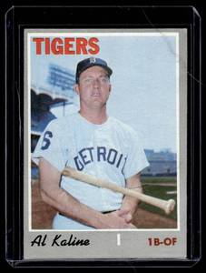 lot 39 image: Al Kaline 1970 Topps #640 Vintage Baseball Card