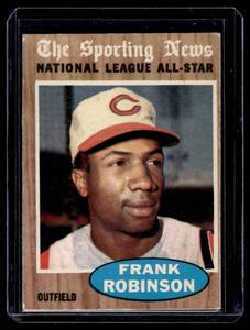 lot 44 image: Frank Robinson 1962 Topps All-Star #396 Vintage Baseball Card