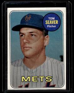 lot 46 image: Tom Seaver 1969 Topps #480 Vintage Baseball Card