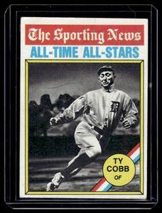 lot 53 image: Ty Cobb 1976 Topps All-Time All-Stars #346 Vintage Baseball Card