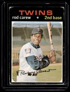lot 55 image: Rod Carew 1971 Topps #210 Vintage Baseball Card