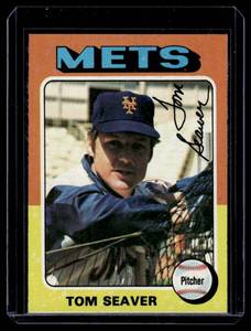 lot 63 image: Tom Seaver 1975 Topps #370 Vintage Baseball Card