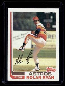 lot 65 image: Nolan Ryan 1982 Topps #90 Vintage Baseball Card