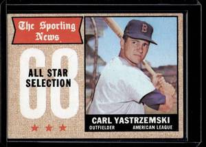 lot 68 image: Carl Yastrzemski 1968 Topps #369 Vintage Baseball Card