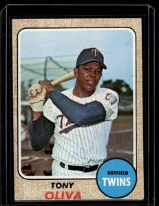 lot 69 image: Tony Oliva 1968 Topps #165 Vintage Baseball Card