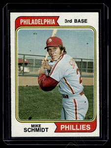 lot 77 image: Mike Schmidt 2ns Year 1974 Topps #283 Vintage Baseball Card