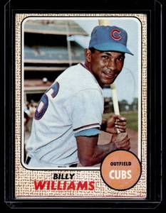 lot 82 image: Billy Williams 1968 Topps #37 Vintage Baseball Card