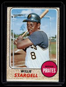 lot 84 image: Willie Stargell 1968 Topps #86 Vintage Baseball Card