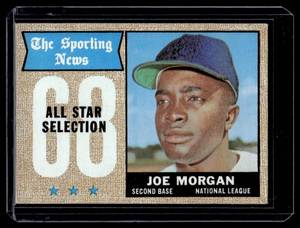 lot 88 image: Joe Morgan All-Star 1968 Topps #364 Vintage Baseball Card