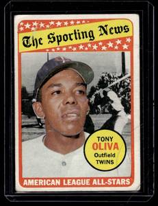 lot 89 image: Tony Oliva All-Star 1969 Topps #427 Vintage Baseball Card