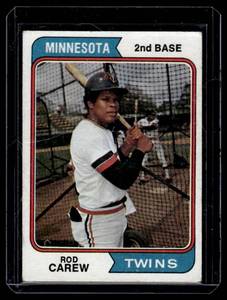 lot 93 image: Rod Carew 1974 Topps #50 Vintage Baseball Card