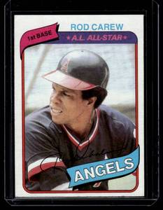 lot 96 image: Rod Carew 1980 Topps #700 Vintage Baseball Card