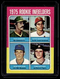 lot 105 image: Keith Hernandez RC 1975 Topps Rookie Infielders #623 Vintage Baseball Card