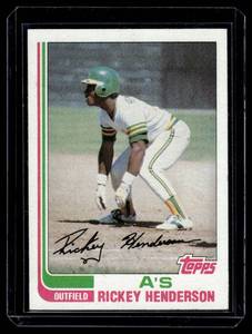 lot 110 image: Rickey Henderson 1982 Topps #610 Vintage Baseball Card