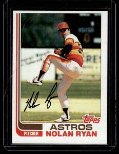 lot 112 image: Nolan Ryan 1982 Topps #90 Vintage Baseball Card