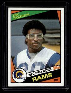 lot 115 image: Eric Dickerson RC 1984 Topps #280 Rookie Vintage Football Card