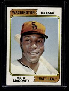 lot 116 image: Willie McCovey 1974 Topps #250 Vintage Baseball Card