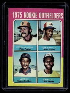 lot 123 image: Jim Rice RC 1975 Topps Rookie Outfielders #616 Vintage Baseball Card