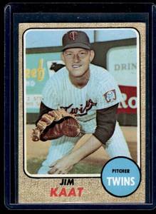 lot 127 image: Jim Kaat 1968 Topps #450 Vintage Baseball Card