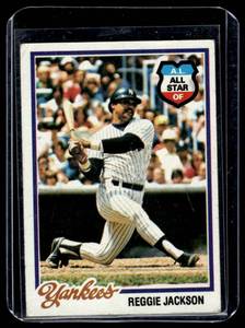 lot 128 image: Reggie Jackson 1978 Topps #200 Vintage Baseball Card