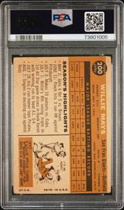 Willie Mays PSA 2 1960 Topps #200 Vintage Baseball Card