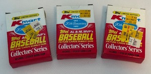 lot 241 image: (3) 1982 K-Mart Topps AL & NL MVPs Box Set Cards