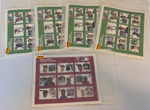 lot 244 image: Lot of Major League Baseball in Stamps Sets