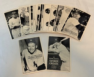 lot 246 image: Yankee Greats 20 Card Set Mickey Mantle