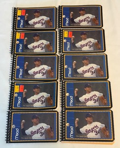 lot 228 image: (10) Nolan Ryan Mini Notebooks