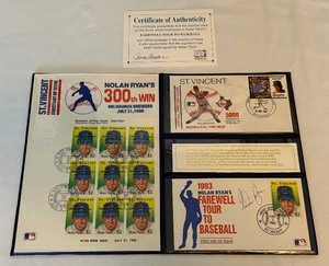 lot 230 image: Nolan Ryan Farewell Tour To Baseball Collection of 1st Day Covers and Stamps