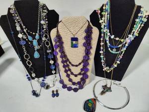 lot 65 image: Colorful Assortment of Costume Jewelry