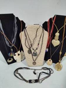 lot 69 image: Assorted RopeLeather Necklaces