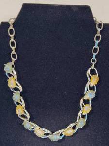 lot 72 image: Star Lucite Leaf Necklace