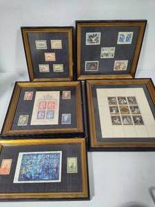lot 79 image: Framed Stamp Collection
