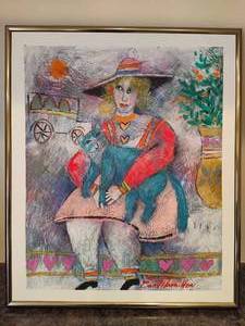 lot 26 image: Signed Earl Hamilton Acrylic Painting