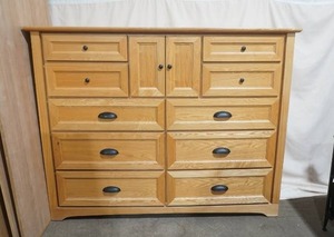 lot 5 image: Solid Wood Amish Mule Chest or Dresser 63x 20x 49