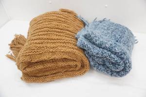 lot 70 image: 2 Knitted Afghans