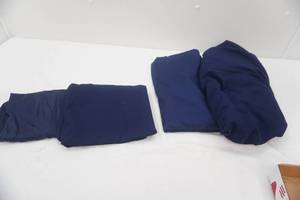 lot 79 image: Navy Blue Twin Sheet Set