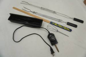 lot 129 image: Presto Control Master Heat Control Probe, Lefse Stick, Hot DogMarshmallow Skewers and More